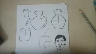 How to draw vase and design | #design #elementary #drawing #art #onlineclasses