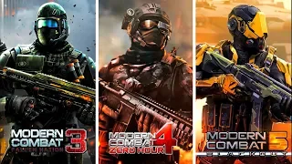 Modern Combat 3 vs Modern Combat 4 vs Modern Combat 5 Comparison. Which one is better?