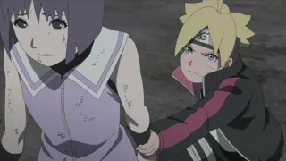 Boruto & Sumire holding hands # Episode 103