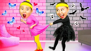 Pink VS Black Challenge Song 🖤💗 | Babanana Kids Songs