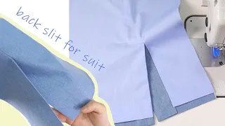 Have you tried this method? To make back slits, suitable for all jackets or suits |Suits Sewing Tips