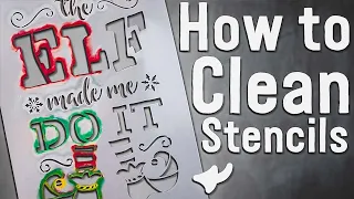 How to Clean Your Stencils the RIGHT WAY - Without Damaging Them