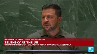 REPLAY: Ukraine's Zelensky addresses UN General Assembly • FRANCE 24 English