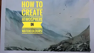 How to create Atmosphere in watercolour painting. Simple and loose!