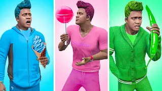 Color Challenge In GTA 5 | Staying In Same Color For 24 Hours