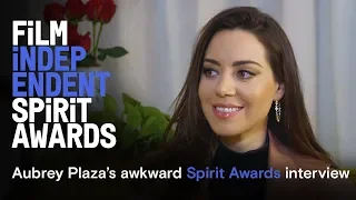 Aubrey Plaza's awkward Spirit Awards job interview | Watch Feb 23 on IFC