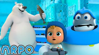 Frozen Winter WONDERLAND!!! | ARPO The Robot | NEW VIDEO | Funny Kids Cartoons | Arpo and Daniel