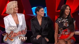 Jimmy Kimmel Interviews Kim, Kourtney & Khloé Kardashian in Las Vegas