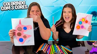 COLORINDO COM TRÊS CORES * FIDGET TOYS