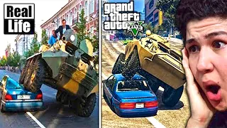 GTA 5 VS VIDA REAL!! #6 GRAND THEFT AUTO V - GTA V