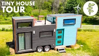 Modern High-End Tiny House with XL Kitchen & Rooftop Deck