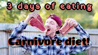 What I eat in a day (3 days of eating CARNIVORE!)