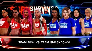 WWE 2K20 SURVIVOR SERIES TEAM RAW VS TEAM SMACKDOWN PART 3