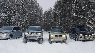 Зимний OffRoad. Pajero sport 1&2, Mazda BT-50 и SsangYong Kyron