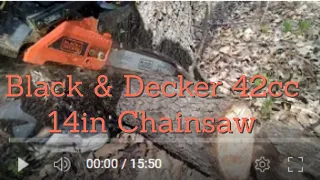 Testing the Power of the Mighty Black and Decker 14inch Chainsaw