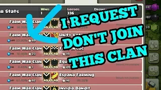 Clash of Clans ! I REQUEST DON'T JOIN THIS CLAN! COC