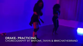 Drake- Practicing Dynamic Duo Choreography by @nyomi_tanya and @michathebrand