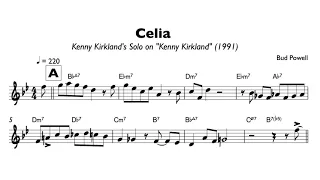 "Celia" -  Kenny Kirkland (solo transcription)
