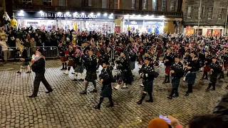 2023 Edinburgh's Hogmanay Torchlight Procession on 29 December