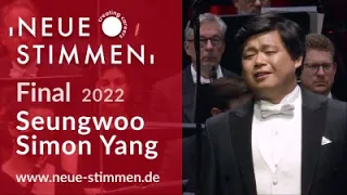 NEUE STIMMEN 2022 – Final: Seungwoo Simon Yang sings "Where'er you walk", Semele, Händel