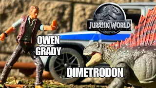 Jurassic World Hammond Collection Owen Grady & Dimetrodon Toy Review #jurassicworld #dinosaurs #toys