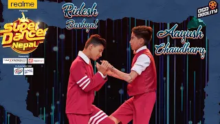 SUPER DANCER NEPAL | Ridesh Bashyal, Aayush Chaudhary | Aina Heri Heri | Duo Performance