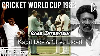 CRICKET WORLD CUP - 1983 / Rare Interview / Kapil Dev & Clive Lloyd / DIGITAL CRICKET TV