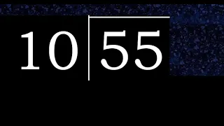 Dividir 55 entre 10 division inexacta con resultado decimal de 2 numeros con procedimiento