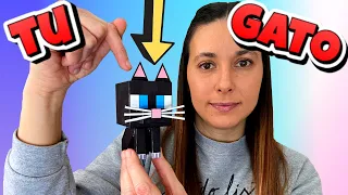 Como hacer tu PROPIA FIGURA de un GATO Papercraft | Pixel 3D | Minecraft Papercraft