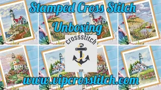 VIP CROSS STITCH stamped Cross stitch unboxing 15/06/23 #vipcrossstitch #unboxing #pointdecroix