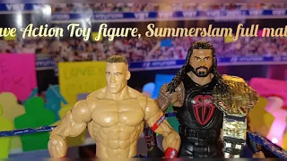WWE Action toy figure hand made(craft) Summerslam, John cena vs Romen reigns   match.