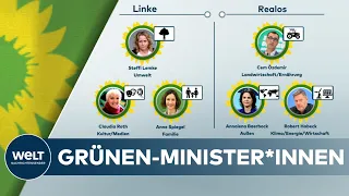 GRÜNEN-MACHTKAMPF: Die Minister*innenliste der Partei im Überblick
