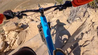 Scariest feature I’ve ever ridden ◆◆◆ Mountain Biking Horsethief’s Bench at Kokopelli