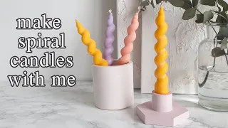 How to make Spiral Twist Candlesticks! Using Soy 4120 Pillar Wax