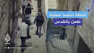 لحظة تنفيذ سائح تركي عملية طعـ ـن بالبلدة القديمة في القدس