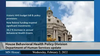 House Behavioral Health Policy Division 2/2/22