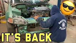 Juni Colon | Midori Green | EJ1 Civic Coupe | Making a Comeback | 1320 H2B Kit | F20B Motor Install