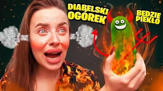 JEMY NAJOSTRZEJSZEGO OGÓRKA na ŚWIECIE! (HOT MAMA Challenge)