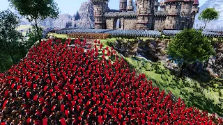 Spartans Lay Siege to Castle 2 Ultimate Epic Battle Simulator UEBS