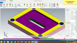 MILLING OPERATIONS IN MASTERCAM 2018 ||Milling operations in MASTERCAM 2018 in Hindi.