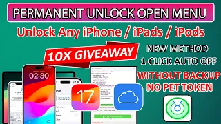 ✅ New Unlock iCloud Any iPhone/iPad Open Menu Without Backup iOS 17 Solution iPhone Forget Password