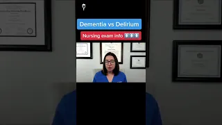 Dementia vs Delirium: Medical Surgical SHORT | @LevelUpRN