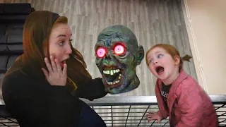 DROP TEST zombie head dropping from 45ft!!!! (whats inside)