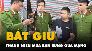 Tạm giữ một nghi phạm thường lên mạng xã hội mua bán súng hơi, súng bắn đạn chì