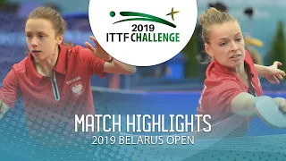 Anna Wegrzyn vs Marie Migot | 2019 ITTF Belarus Open Highlights (R32)