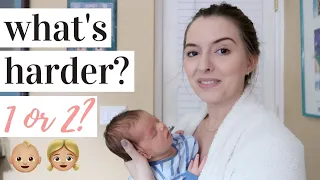 ADJUSTING TO LIFE WITH TWO KIDS 👶🏼👧🏼 | MOM CHAT | Is it harder to go from 0 to 1 kid or 1 to 2 kids?