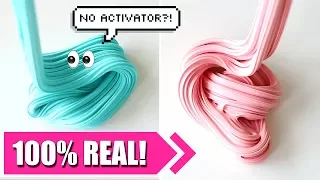 How To Make Slime Without Activator! 2 Ingredients Only, No Borax, No Liquid Starch