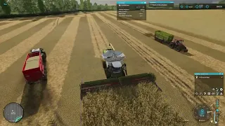 FS22 THE OAKS - EP27 Contract harvest and   Auto drive  tutorial how to set up sevral field exit's