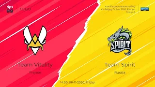 [RU] Spirit vs Vitality | Смотрим, ставим.