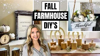 WOW Fall Farmhouse DIY's 🍂 Super Easy Thrift Store Flips!!